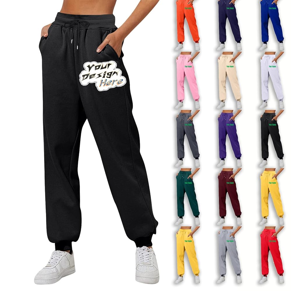 Amazon.com: Custom Sweatpants Jogger Pants for Adult,Add Amazon.com: Custom Sweatpants Jogger Pants for Adult,Add